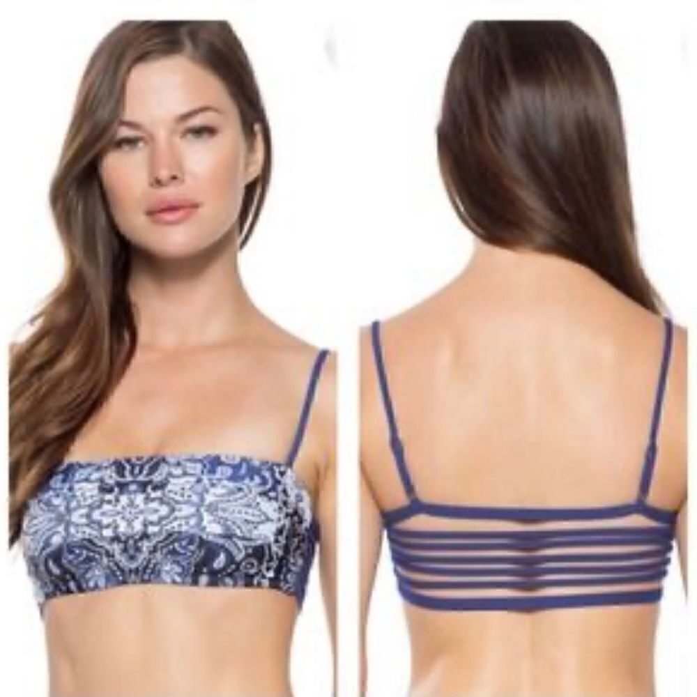BECCA Ladder Strap Detail Bikini Top